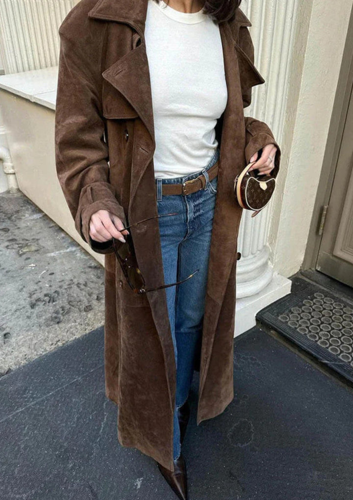 Maré | Suede Trench Coat