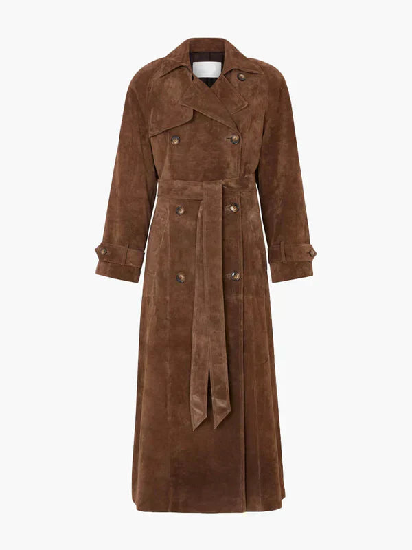 Maré | Suede Trench Coat